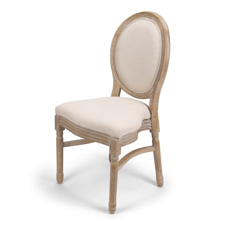 Atlas Commercial Products Stackable King Louis Chair, Natural KLC8NAT